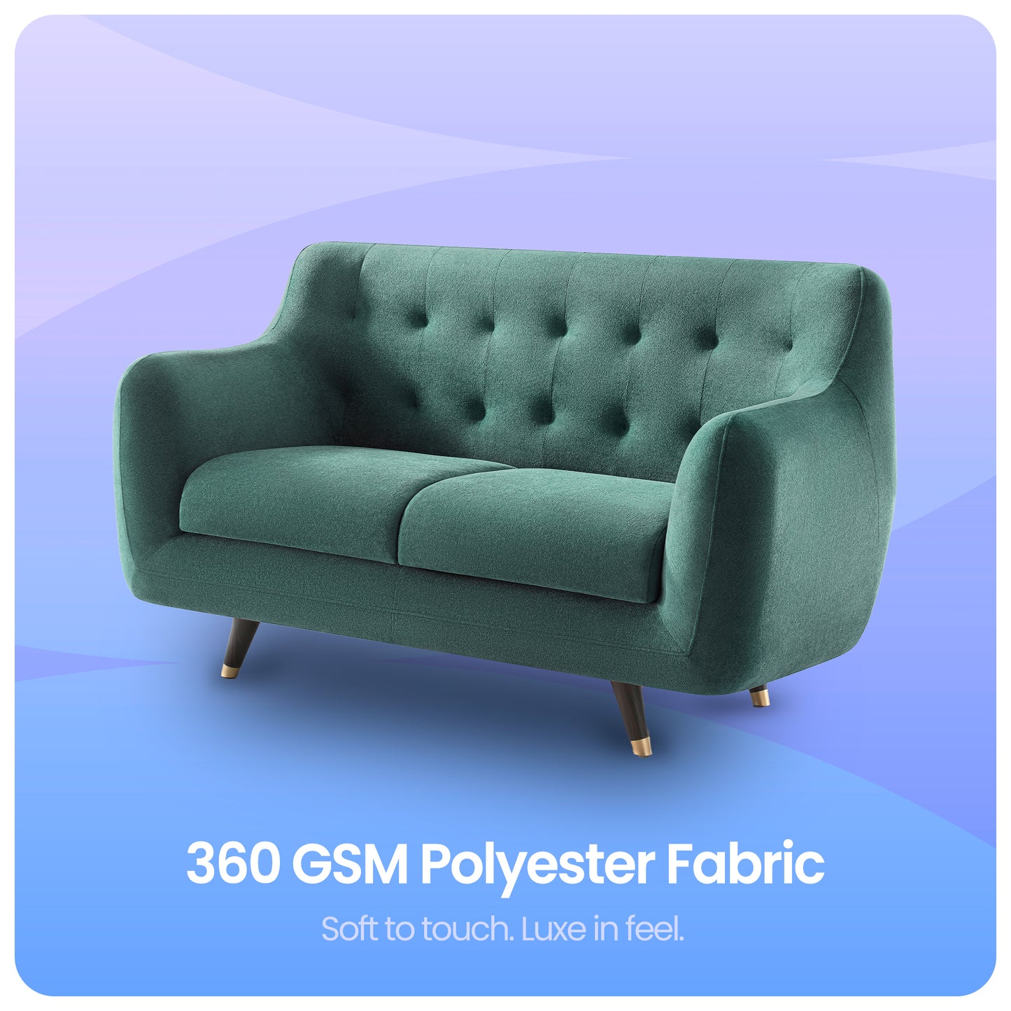 Sofa|Bubbles|2|Seater|Sofa|Fabric|Teal|Blue