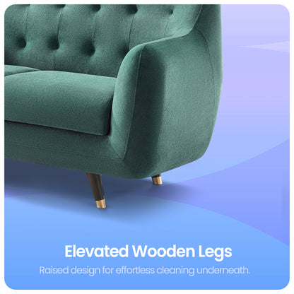 Sofa|Bubbles|2|Seater|Sofa|Fabric|Teal|Blue