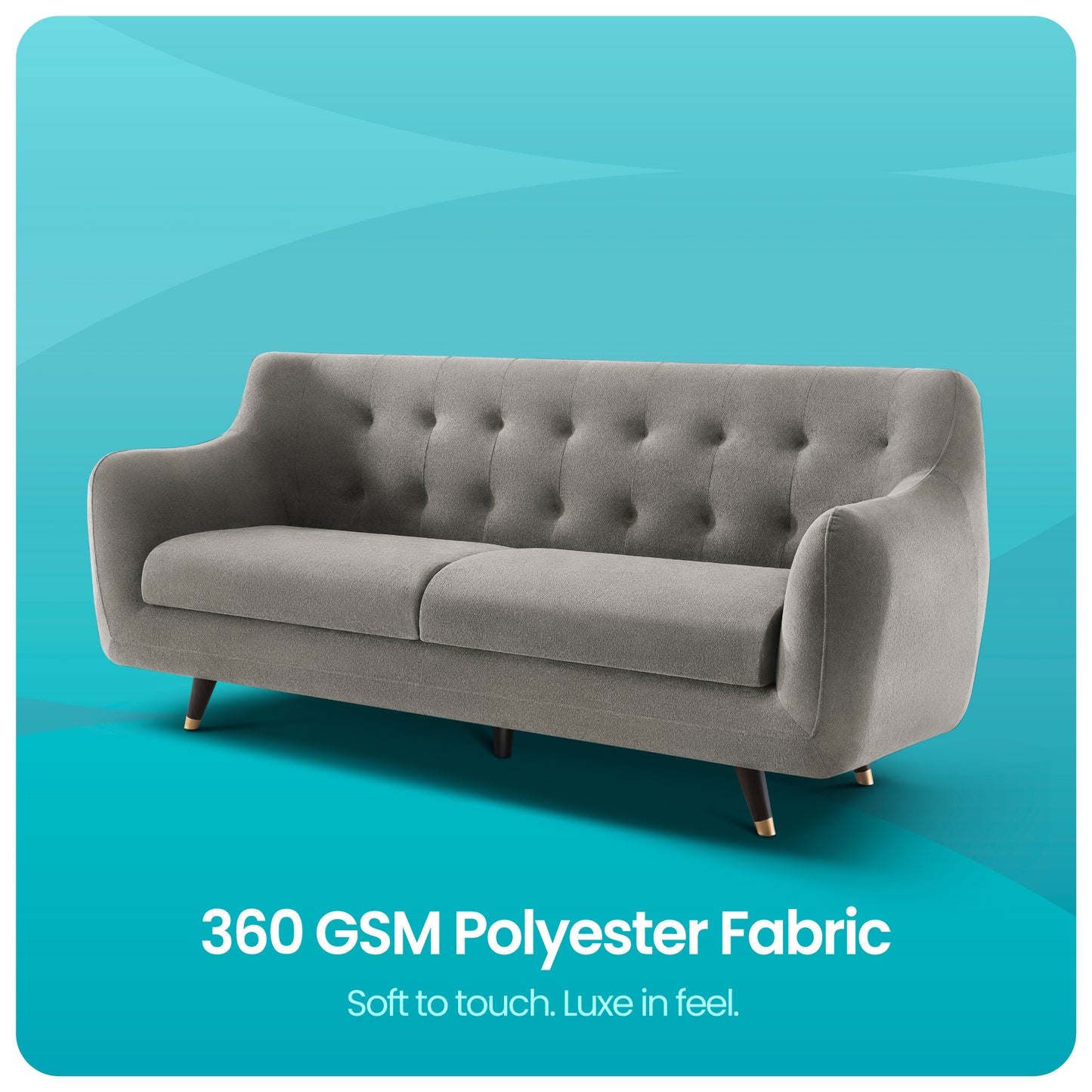 Sofa|Bubbles|3|Seater|Sofa|Fabric|Flint|Grey