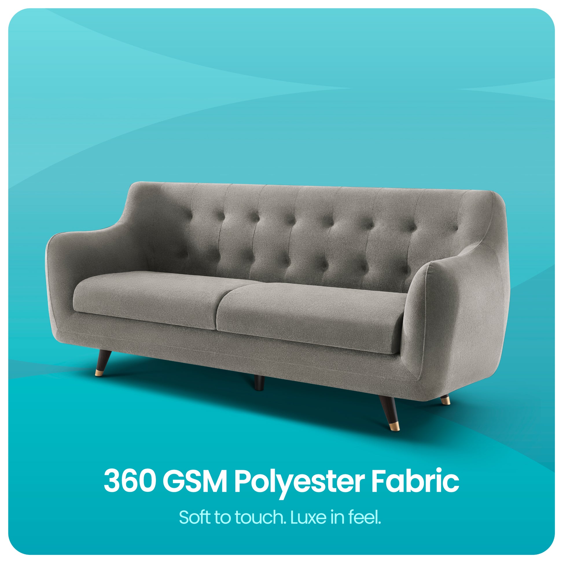 Sofa|Bubbles|3|Seater|Sofa|Fabric|Flint|Grey