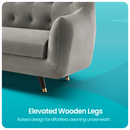 Sofa|Bubbles|3|Seater|Sofa|Fabric|Flint|Grey