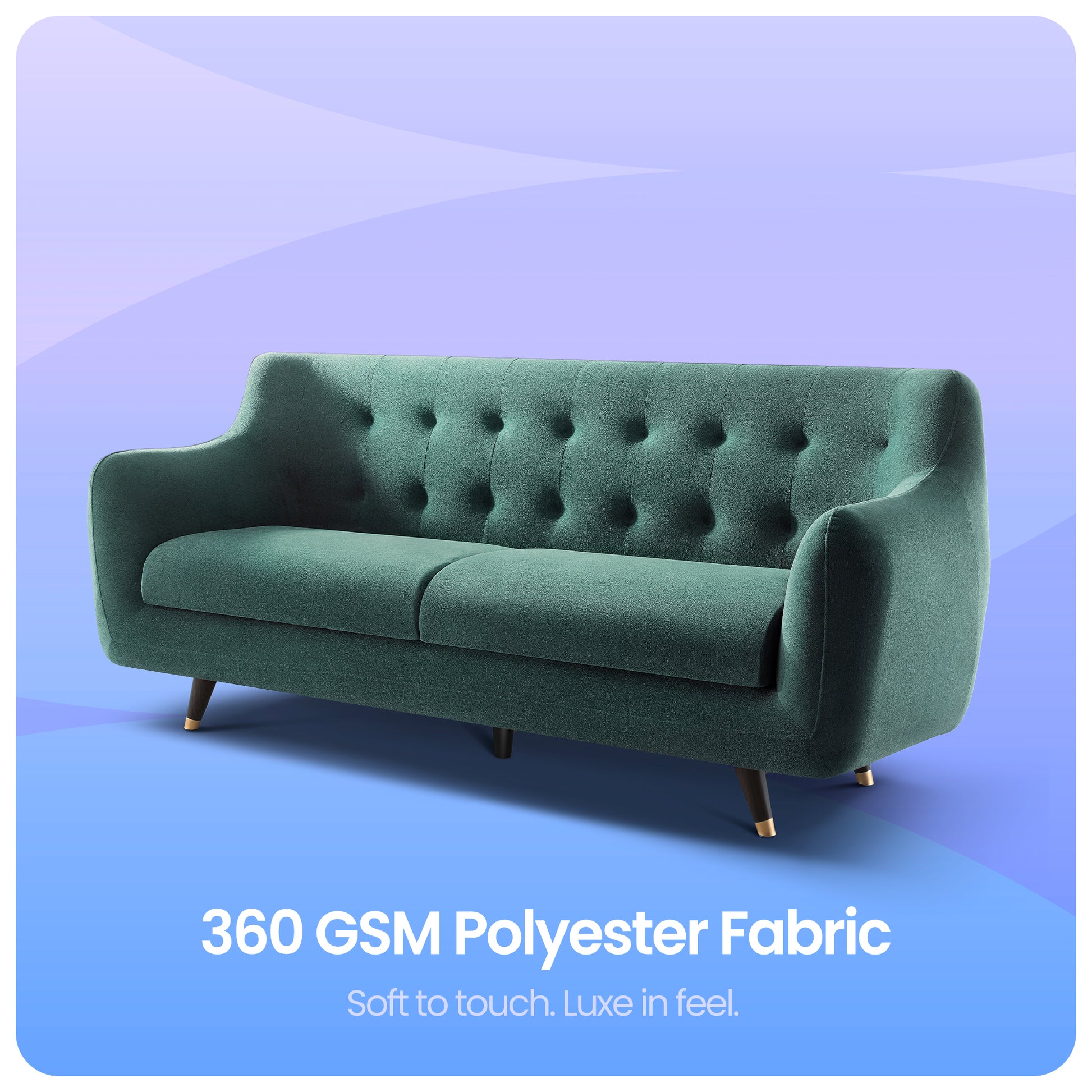 Sofa|Bubbles|3|Seater|Sofa|Fabric|Teal|Blue