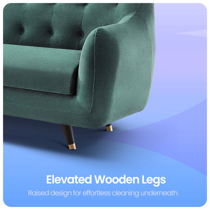 Sofa|Bubbles|3|Seater|Sofa|Fabric|Teal|Blue