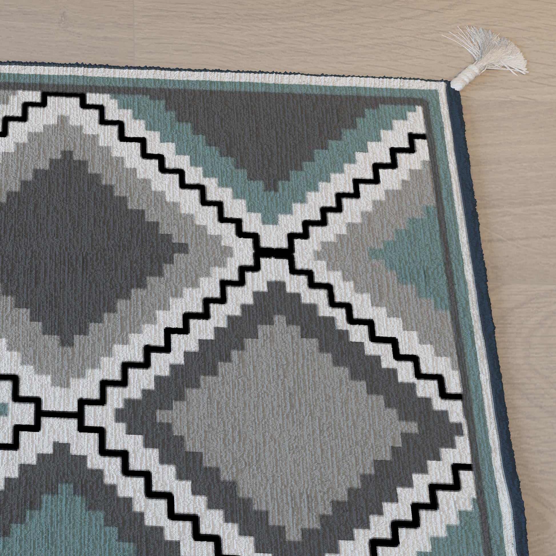 Checks|Premium|Geometric|Dhurrie|48|72|inches|4|6|ft|Grey