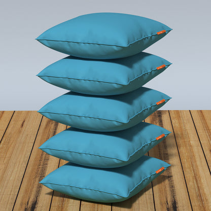Premium|Fiber|Cushion|Fillers|Ocean|Blue|Set|of|5