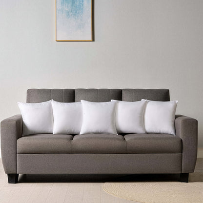 Premium|Fiber|Cushion|Fillers|White|Set|of|5