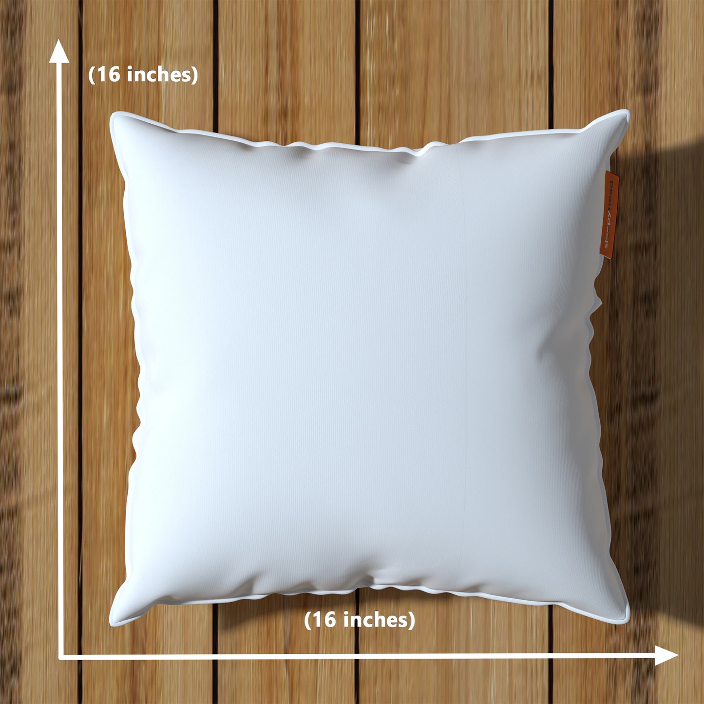 Premium|Fiber|Cushion|Fillers|White|Set|of|5