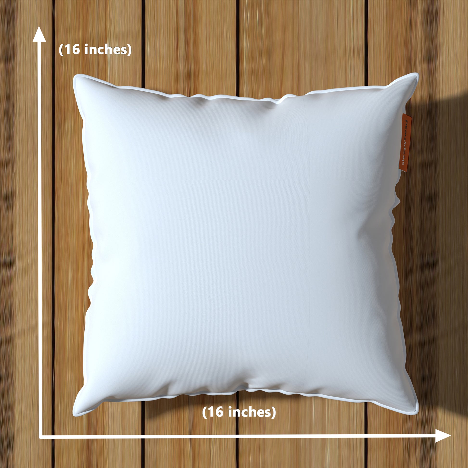Premium|Fiber|Cushion|Fillers|White|Set|of|5