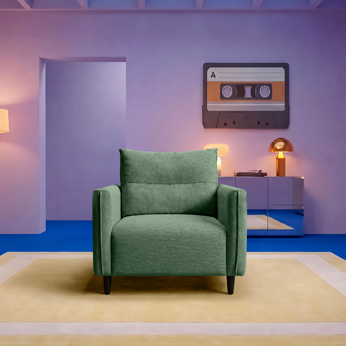 sofa-drip-1-seater-sofa-fabric-pine-green