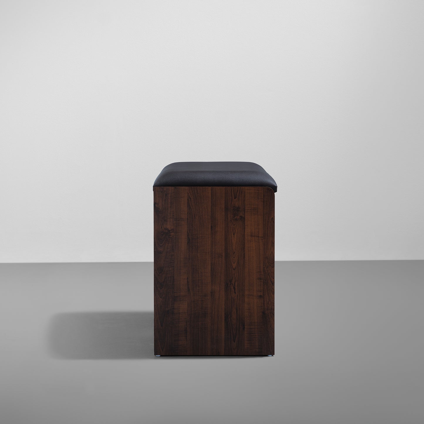 Footsie|Horizontal|Shoe|Rack|with|Cushion|Seat|2|Door|15|Pair|Dark|Walnut