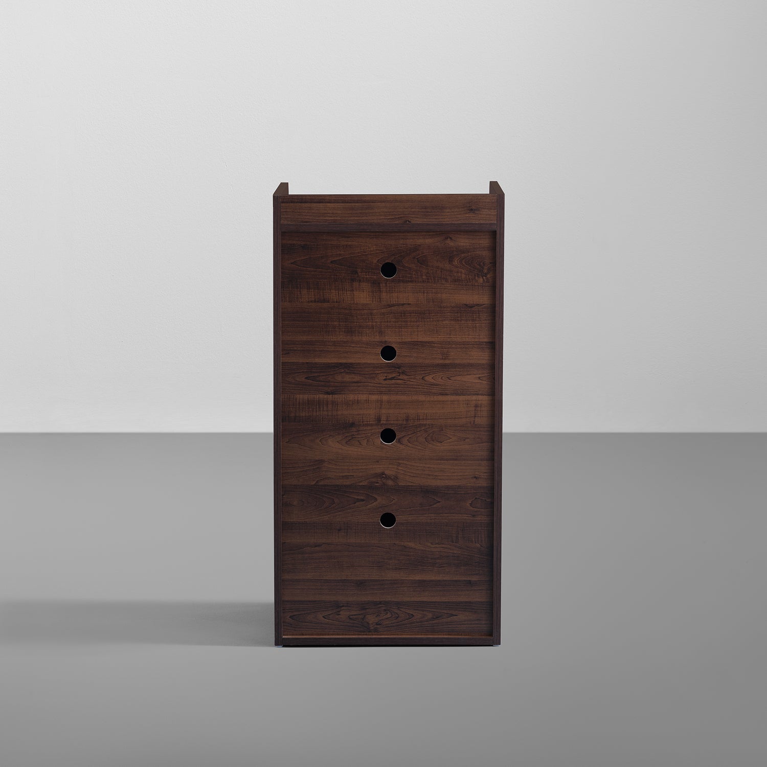 Footsie|Engineered|Wood|Vertical|Shoe|Rack|1|Door|10|Pair|Dark|Walnut