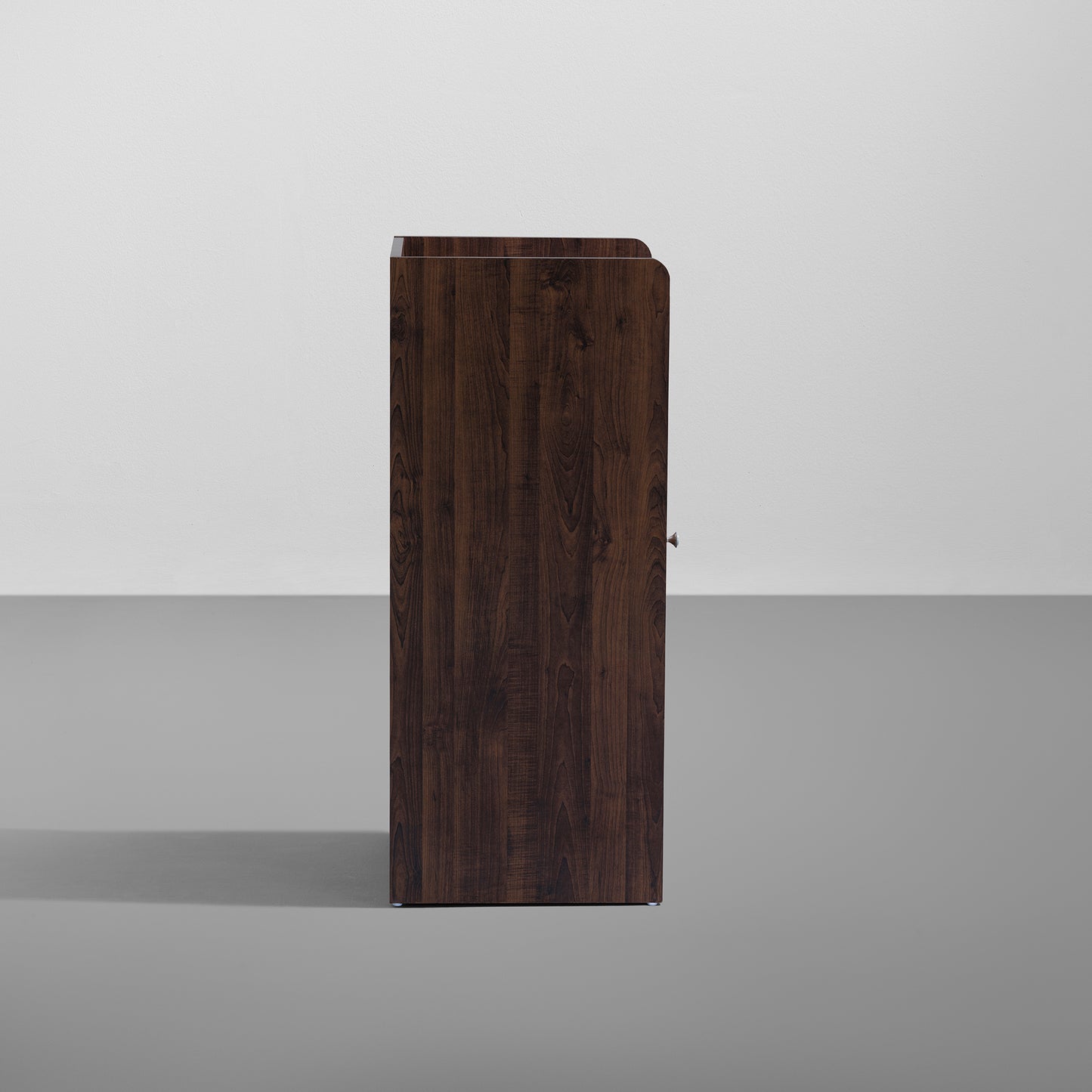 Footsie|Engineered|Wood|Vertical|Shoe|Rack|1|Door|10|Pair|Dark|Walnut