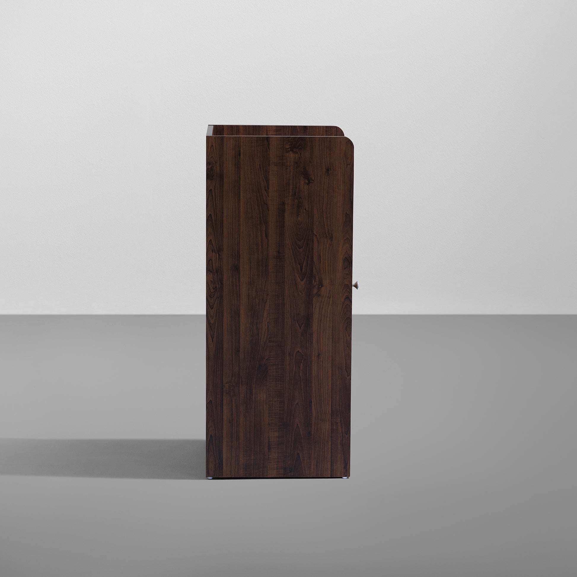 Footsie|Engineered|Wood|Vertical|Shoe|Rack|1|Door|10|Pair|Dark|Walnut
