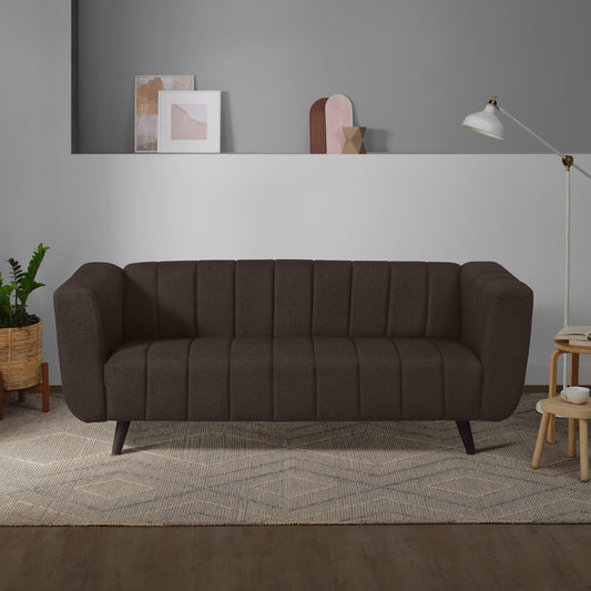 Sofa|Kiki|3|Seater|Sofa|Fabric|Earth|Brown