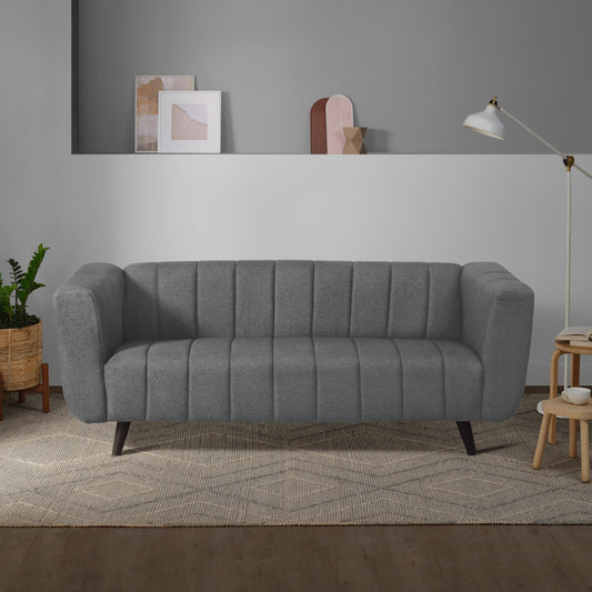 Sofa|Kiki|3|Seater|Sofa|Fabric|Graphite|Grey