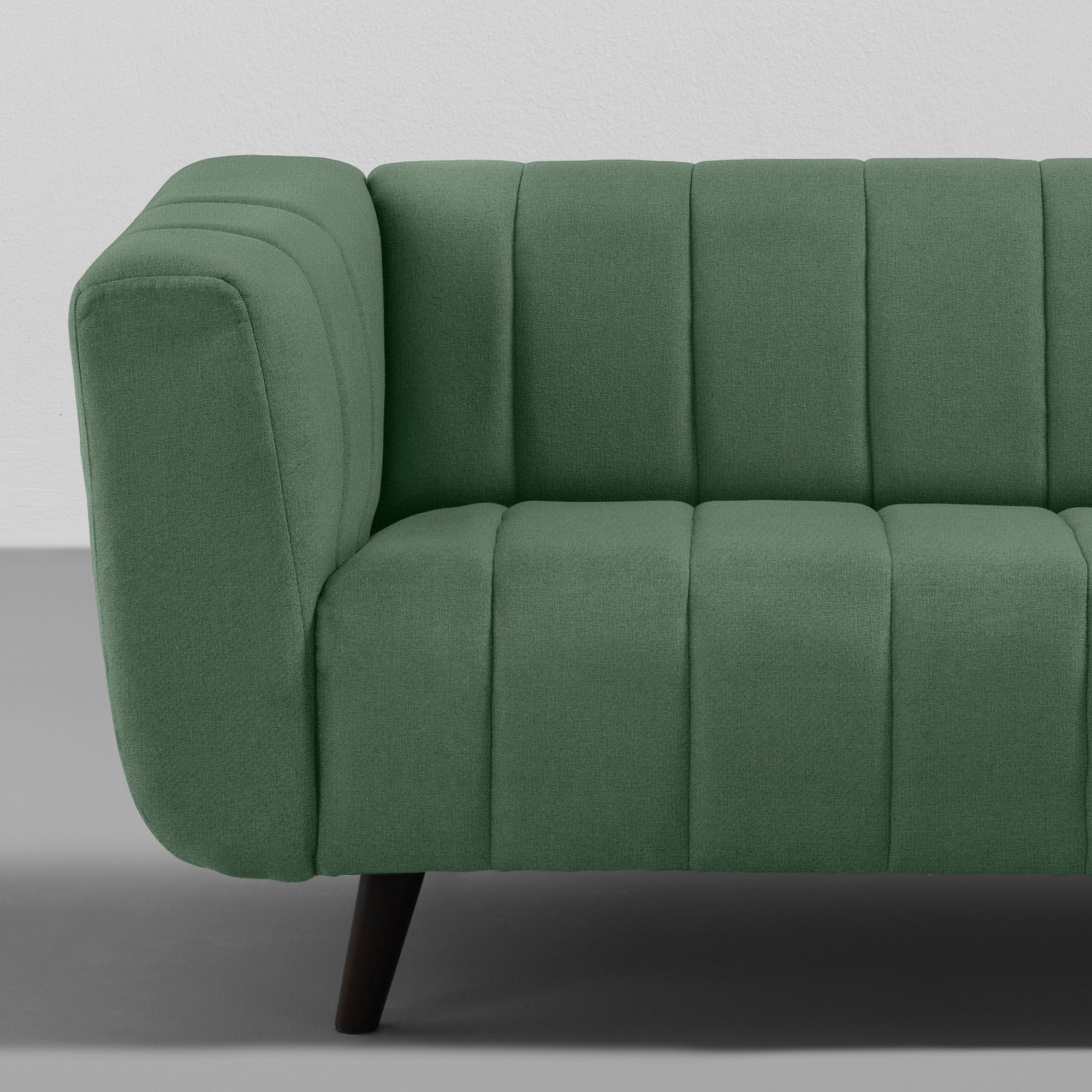 Buy Sleepyhead Kiki 3 Seater Green Fabric Sofa Online at