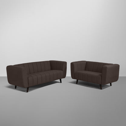Sofa|Kiki|3+2|Seater|Sofa|Set|Fabric|Earth|Brown