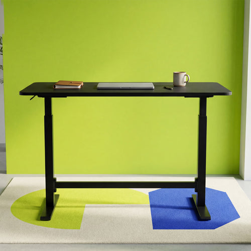 Lyft - Height Adjustable Table (Black Base and Black Top)