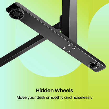 Lyft - Height Adjustable Table (Black Base and Walnut Top)