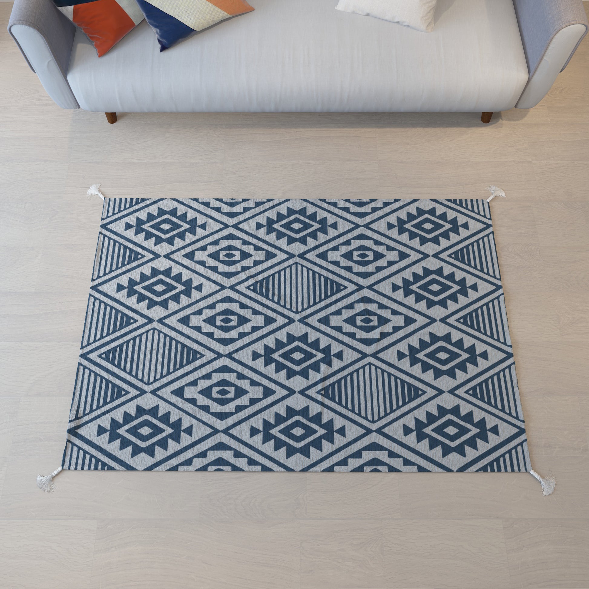 Maze|Premium|Geometric|Dhurrie|48|72|inches|4|6|ft|Grey