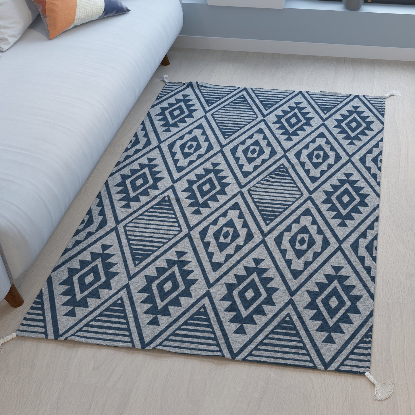 Maze|Premium|Geometric|Dhurrie|48|72|inches|4|6|ft|Grey