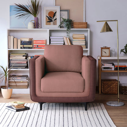 Sofa|Mojo|1|Seater|Sofa|Fabric|Berry|Blush|Pink