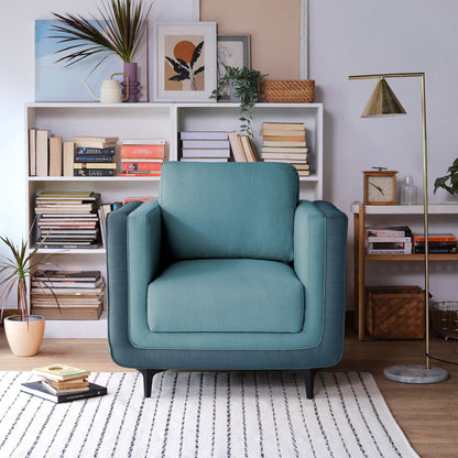 Sofa|Mojo|1|Seater|Sofa|Fabric|Teal|Pop|Blue