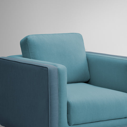 Sofa|Mojo|1|Seater|Sofa|Fabric|Teal|Pop|Blue