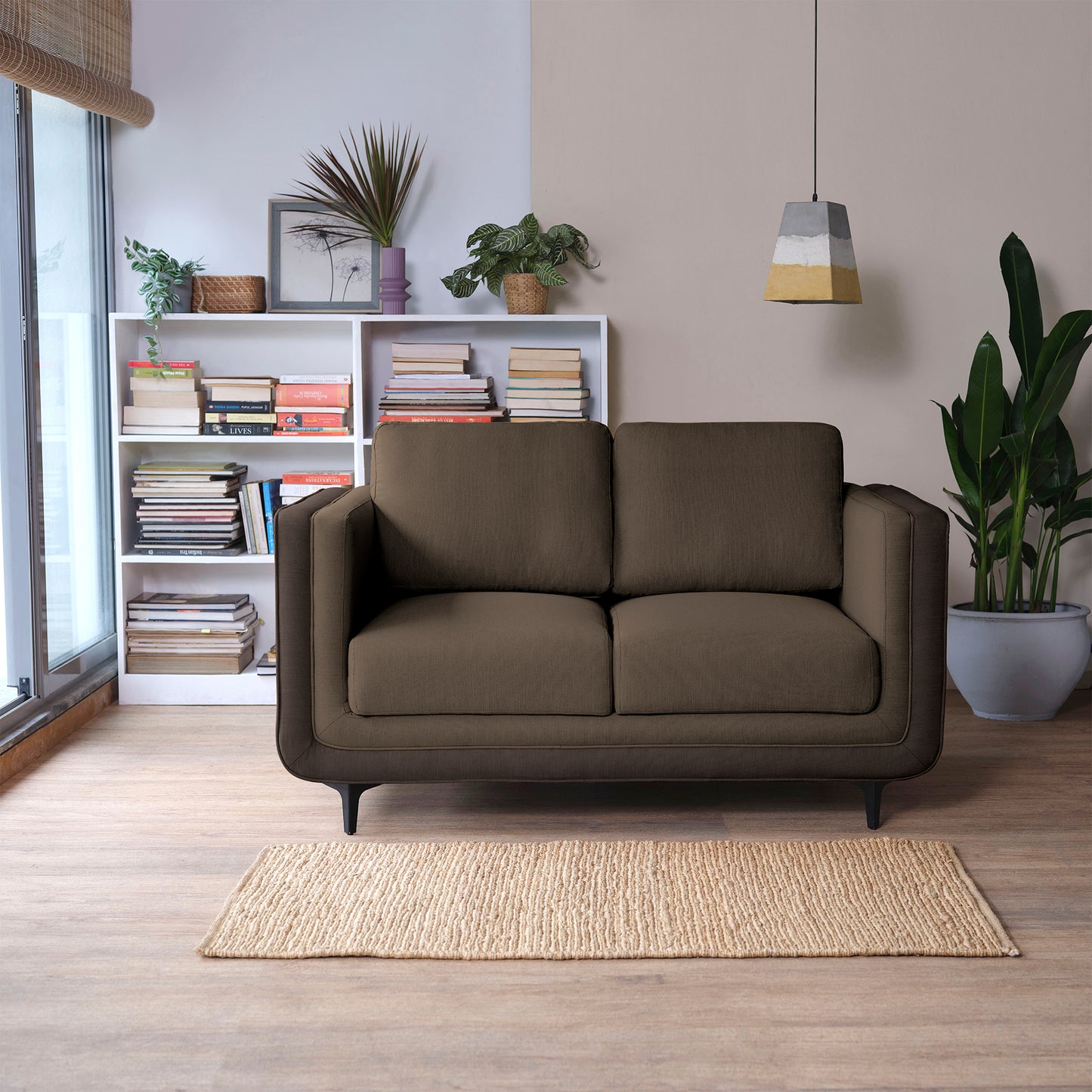 Sofa|Mojo|2|Seater|Sofa|Fabric|Cocoa|Rush|Brown