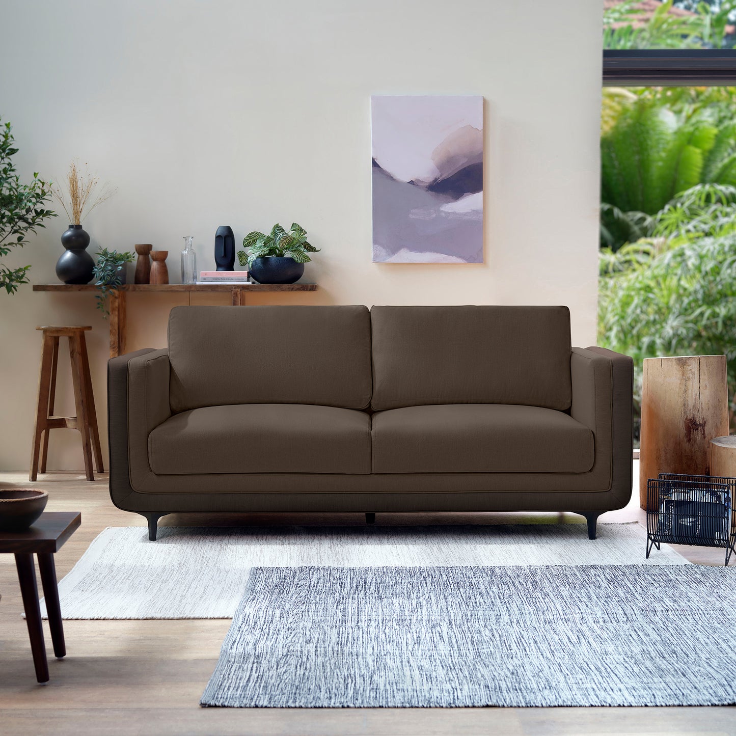 Sofa|Mojo|3|Seater|Sofa|Fabric|Cocoa|Rush|Brown