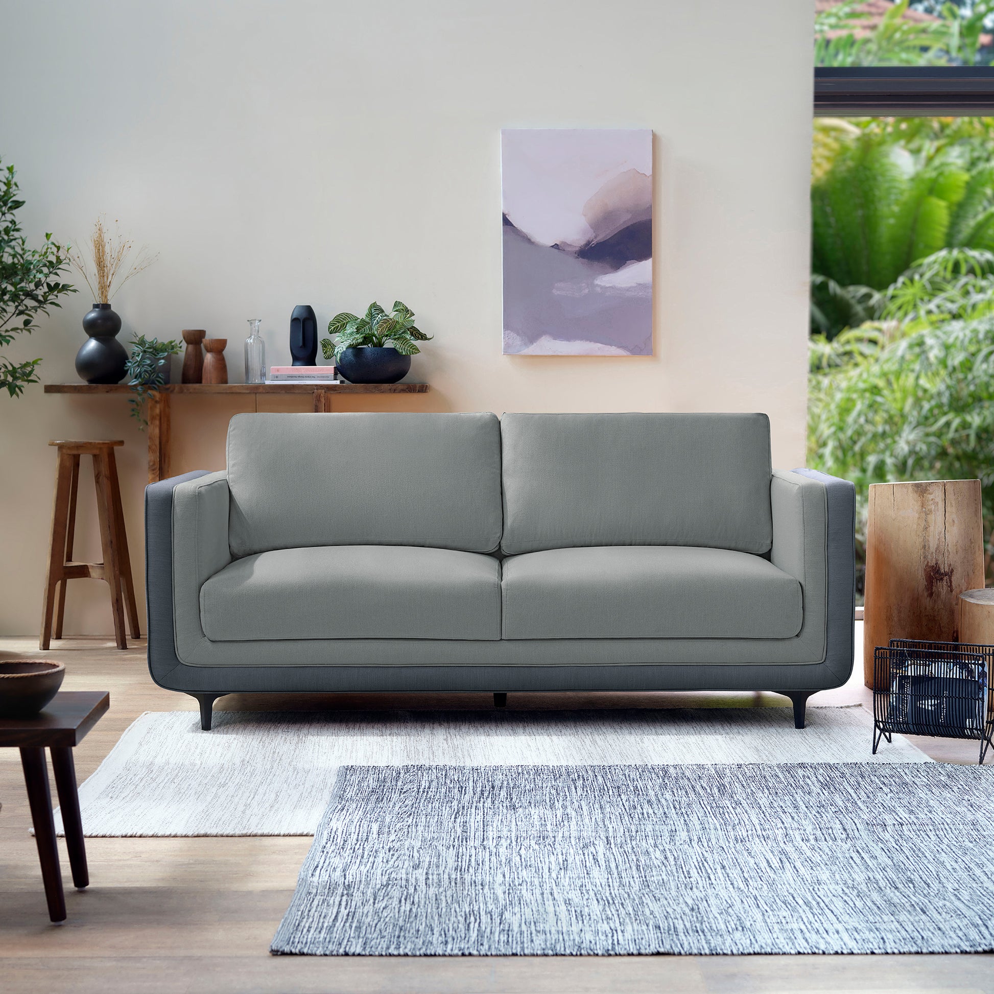 Sofa|Mojo|3|Seater|Sofa|Fabric|Pepper|Crush|Grey