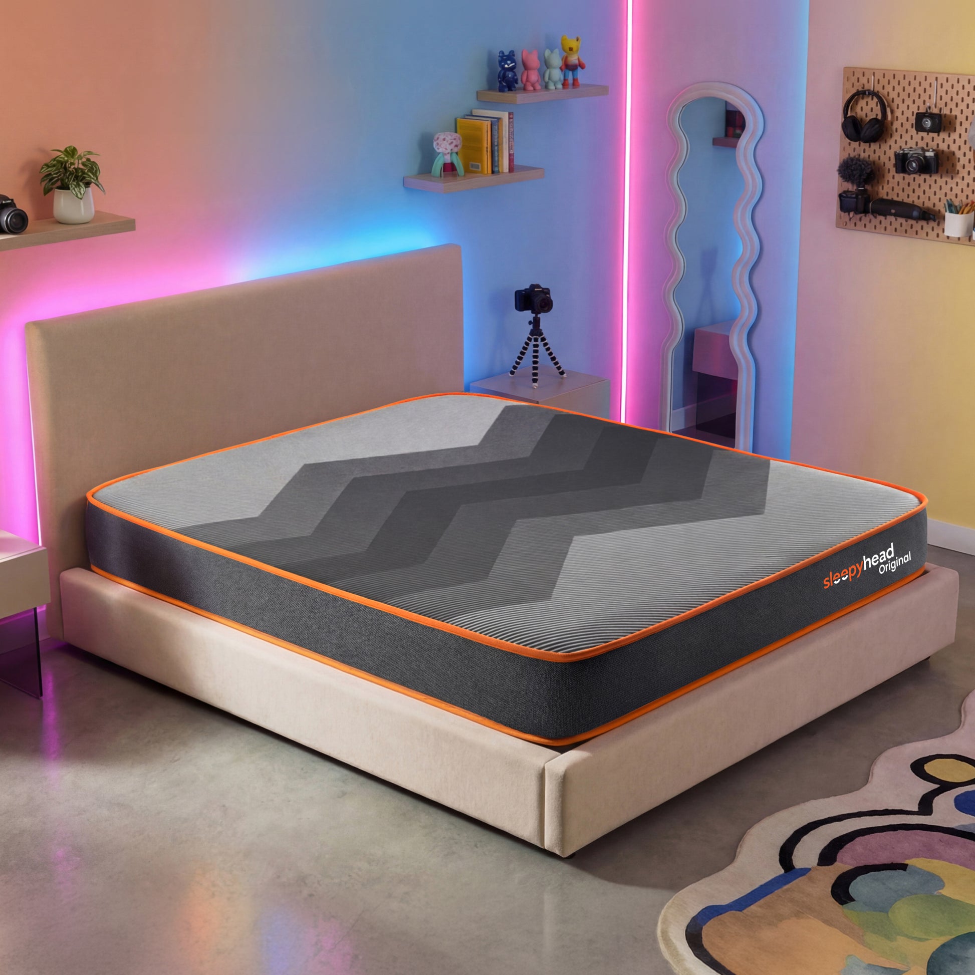 original-3-layered-bodyiq-orthopedic-memory-foam-mattress-Grey