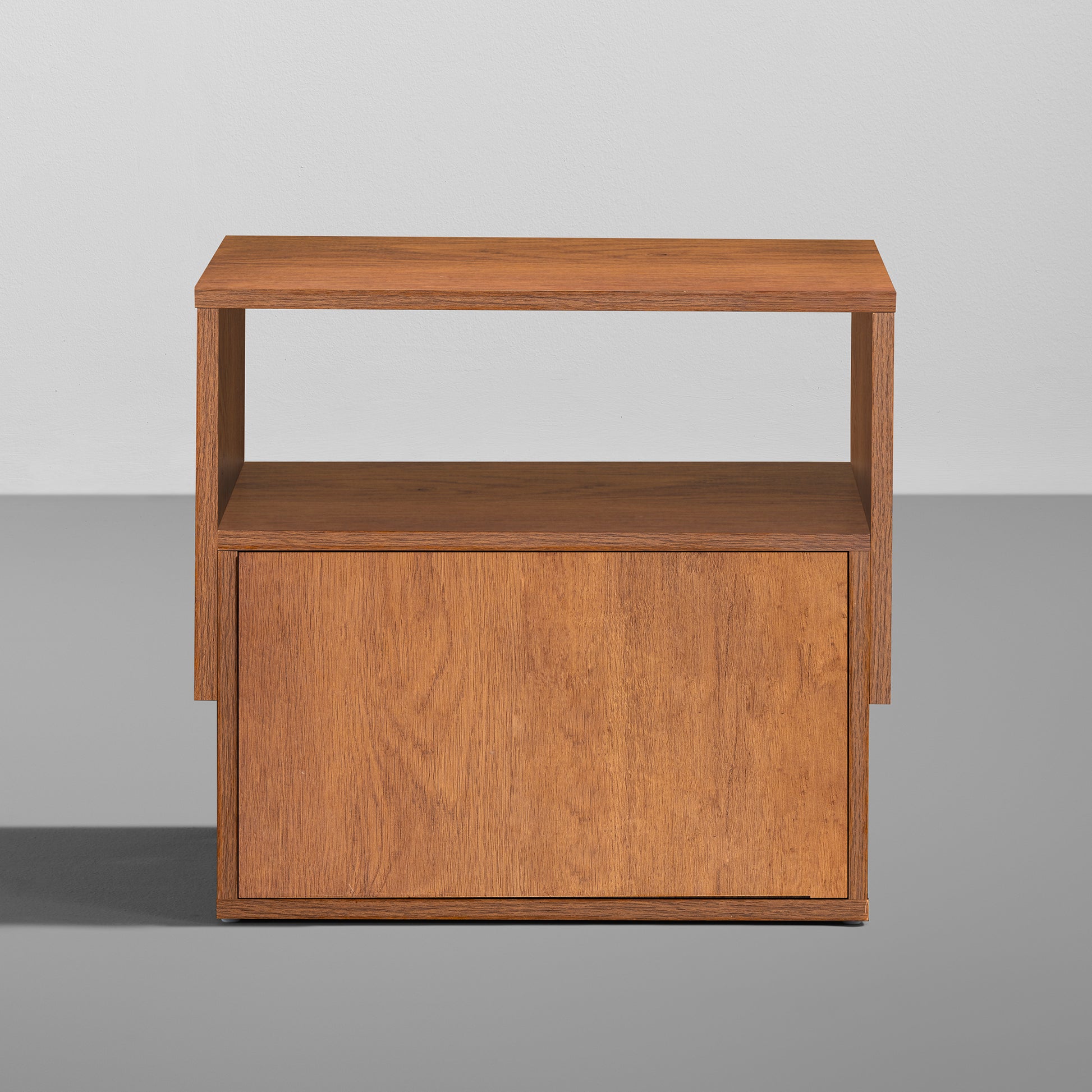 Pal|Engineered|Wood|Bedside|Table|1|Shelf|&|1|Drawer|Volga|Walnut|