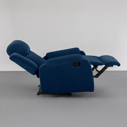 Recliner|R6|Single|Seater|Fabric|Recliner|Berry|Blue