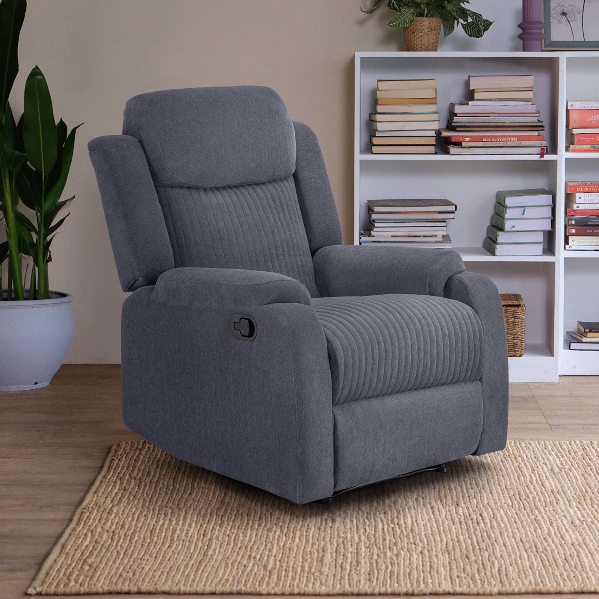Buy Sleepyhead RX6 Recliner Chair Grey Fabric Online Best Price