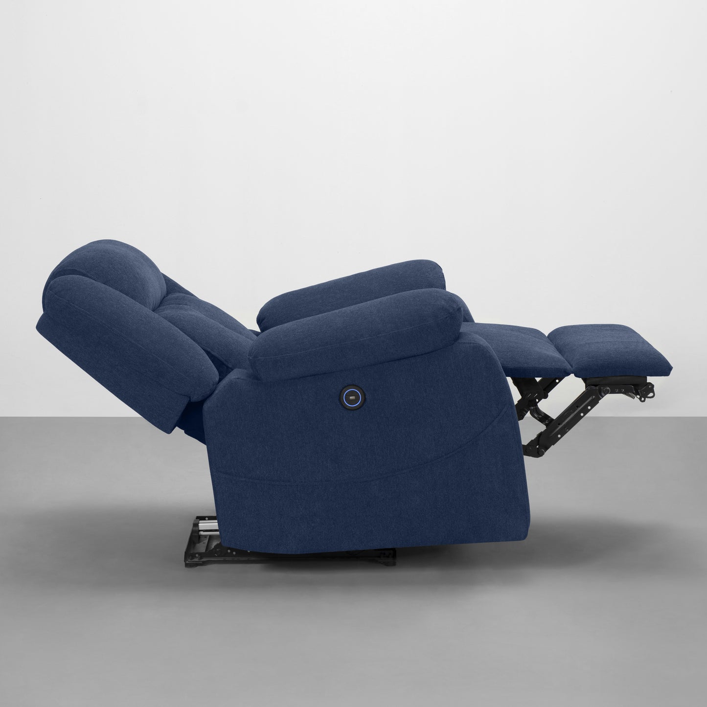 Recliner|R7|Motorized|Fabric|recliner|Berry|Blue|One|Seater