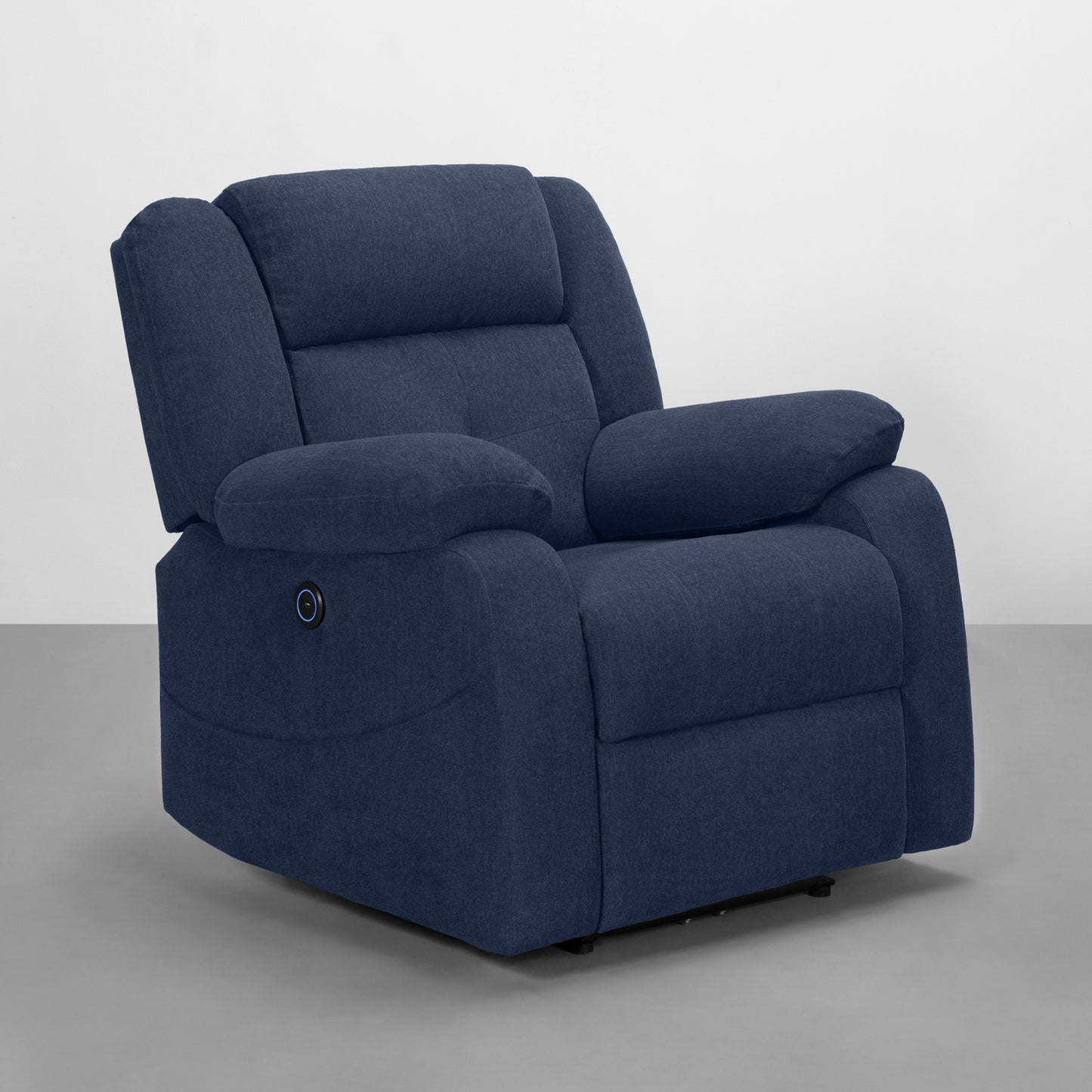 Recliner|R7|Motorized|Fabric|recliner|Berry|Blue|One|Seater