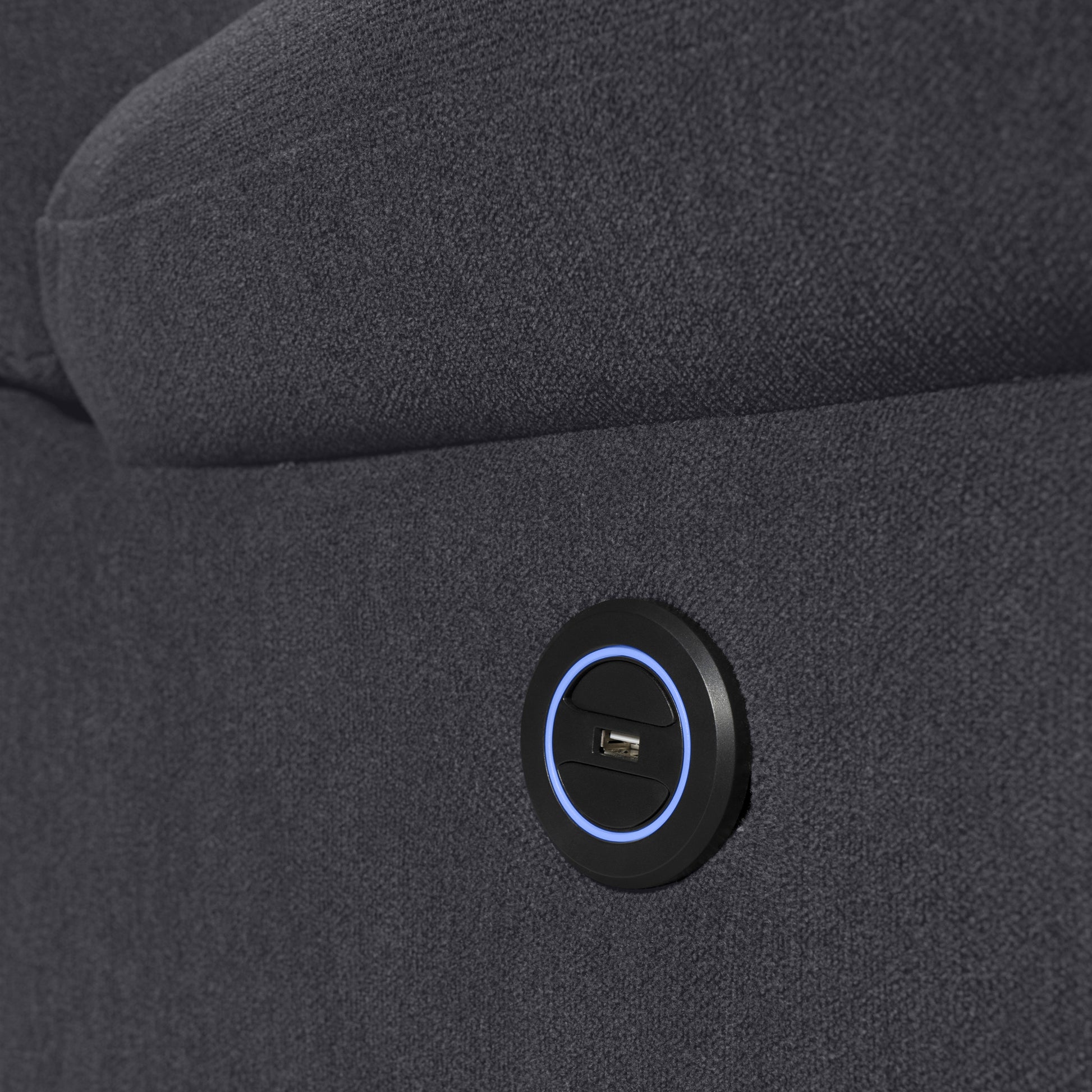 Recliner|R7|Motorized|Fabric|recliner|Iceland|Grey|One|Seater