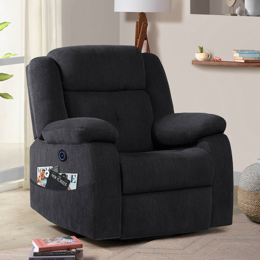 Recliner|R7|Motorized|Fabric|recliner|Iceland|Grey|One|Seater