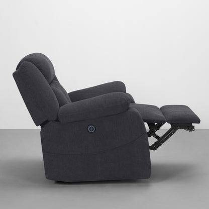 Recliner|R7|Motorized|Fabric|recliner|Iceland|Grey|One|Seater