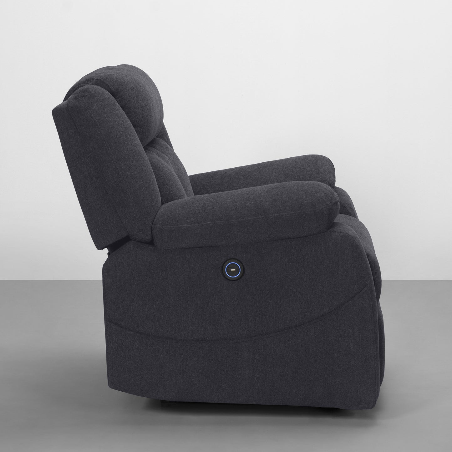 Recliner|R7|Motorized|Fabric|recliner|Iceland|Grey|One|Seater