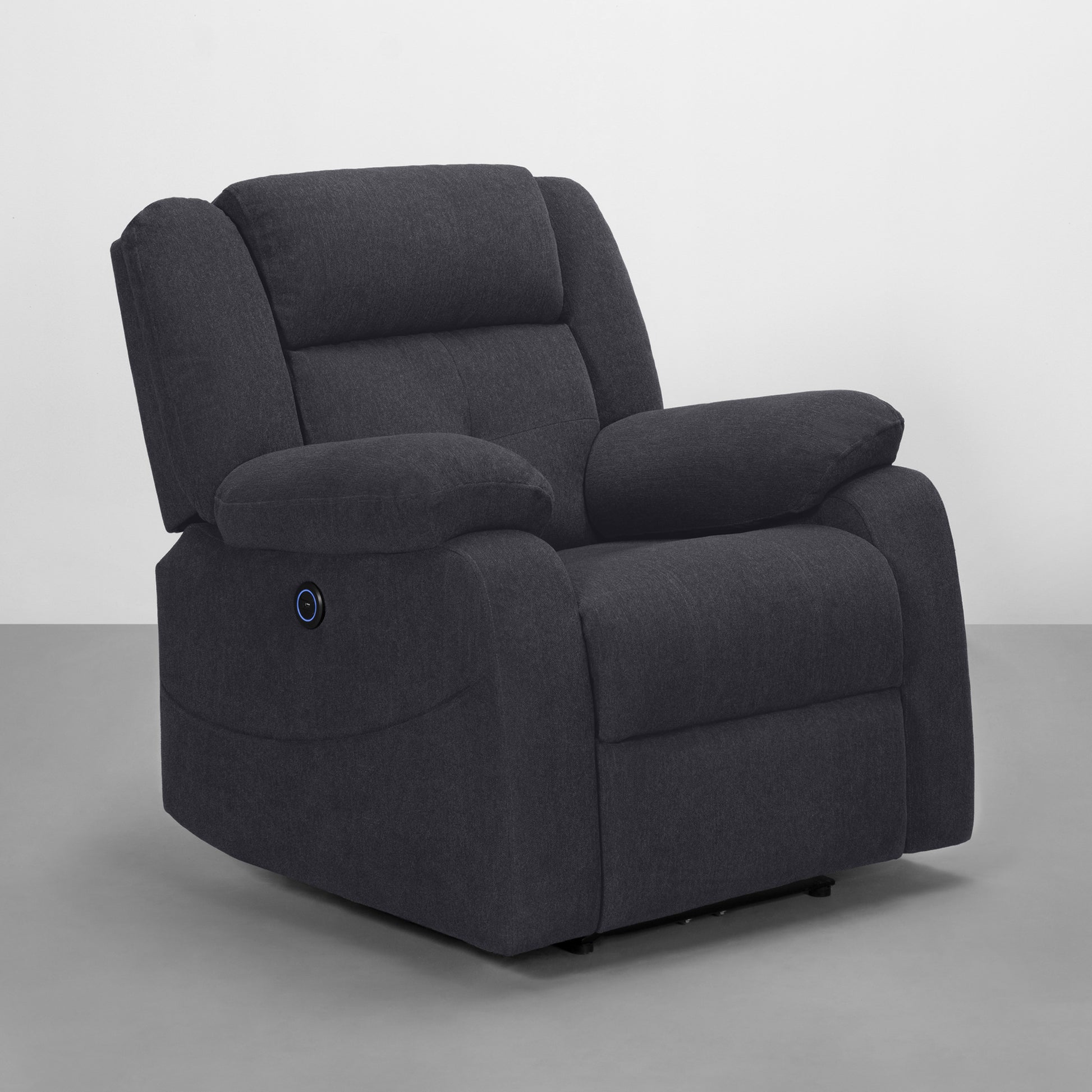 Recliner|R7|Motorized|Fabric|recliner|Iceland|Grey|One|Seater
