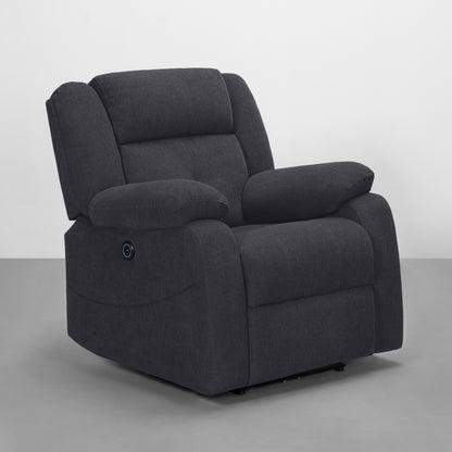 Recliner|R7|Motorized|Fabric|recliner|Iceland|Grey|One|Seater