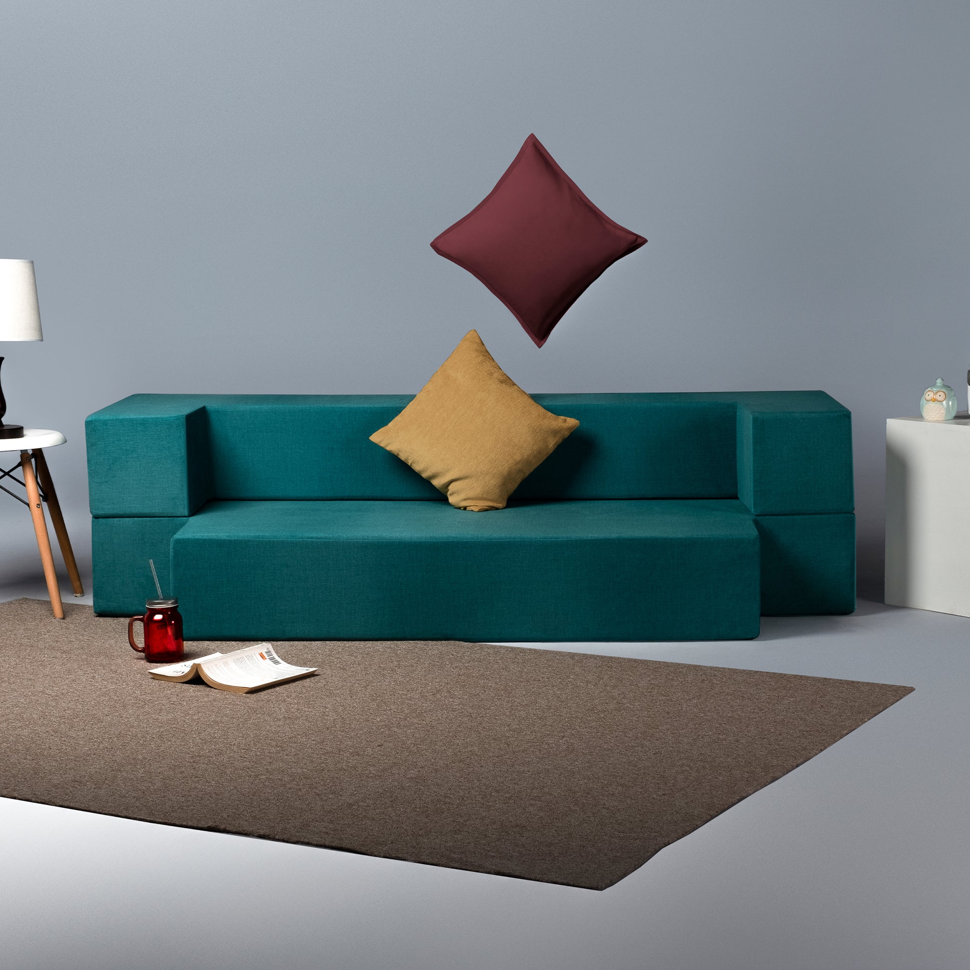 Sofabed|One|The|Sofa|With|A|Twist|Deep|Teal