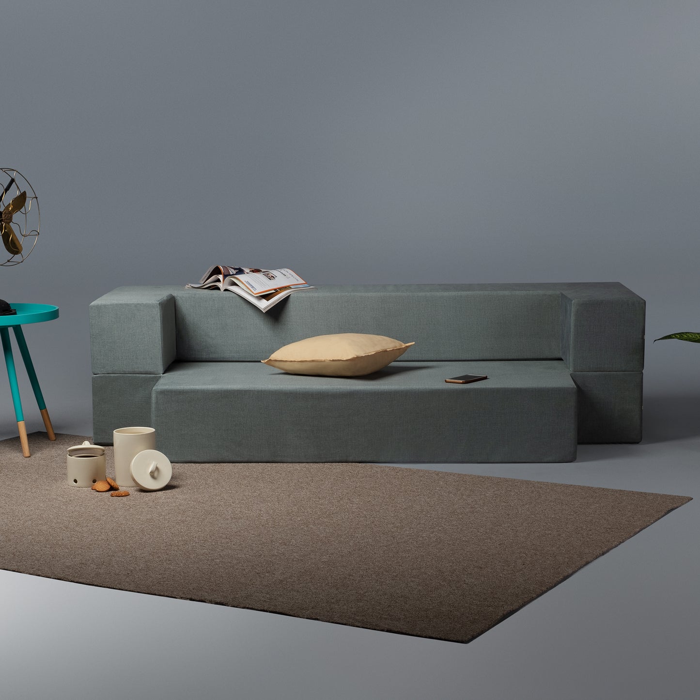 Sofabed|One|The|Sofa|With|A|Twist|Pastel|Green