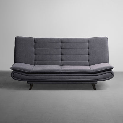 SofaBed|Two|Foldable|3|Seater|Sofa|Cum|Bed|Fabric|Ash|Grey
