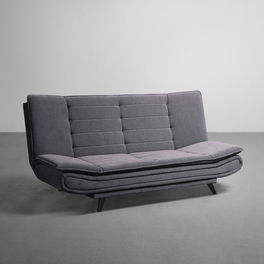 SofaBed|Two|Foldable|3|Seater|Sofa|Cum|Bed|Fabric|Ash|Grey