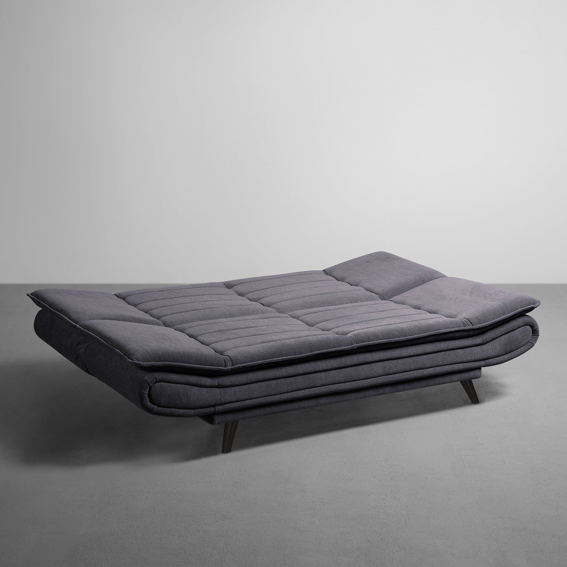 SofaBed|Two|Foldable|3|Seater|Sofa|Cum|Bed|Fabric|Ash|Grey