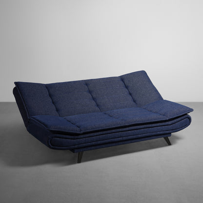 SofaBed|Two|Foldable|3|Seater|Sofa|Cum|Bed|Fabric|Ink|Blue