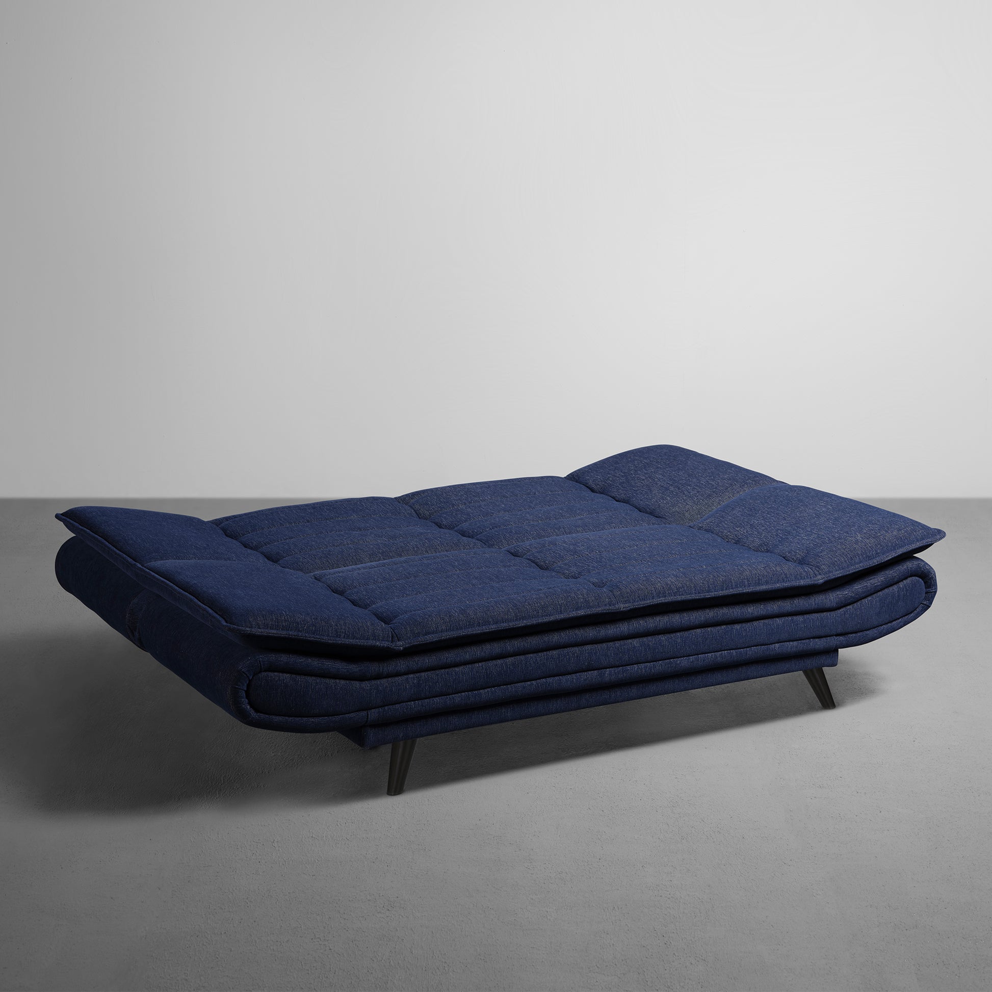 SofaBed|Two|Foldable|3|Seater|Sofa|Cum|Bed|Fabric|Ink|Blue